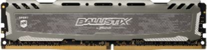 Imagem de MEMORIA DESKTOP BALLISTIX SPORT 4GB - DDR4 2400 MHZ - CL16 - PC419200 - UDIMM - CINZA- MICRON