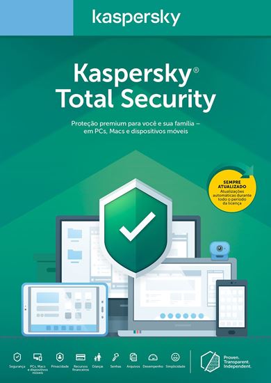 Picture of KASPERSKY TOTAL SECURITY 10 DISPOSITIVOS + 3 PASSWORD MANAGER +1 SAFE KIDS 3 ANOS BR DOWNLOAD
