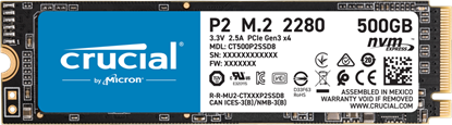Imagem de SSD CRUCIAL 500GB 3D NAND NVME M.2 PCIE [CT500P2SSD8]