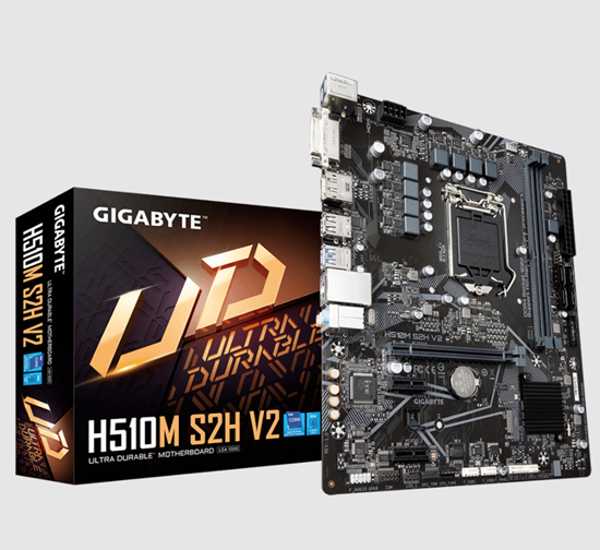 Picture of MOTHERBOARD GIGABYTE H510M S2H [REV. 1.0], INTEL LGA1200, MICRO ATX, DDR4, LED RGB - H510M S2H